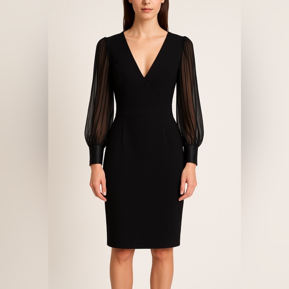 DVF Neil Black Dress - Picture 1 of 7